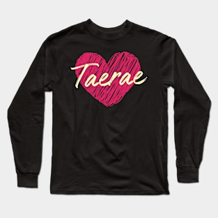 Taerae Heart ZEROBASEONE Long Sleeve T-Shirt